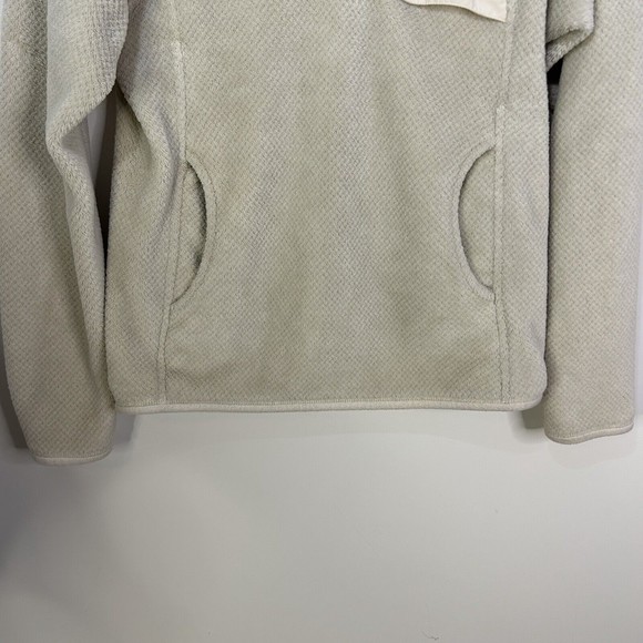 Patagonia Polartec Womens Re-Tool Snap-T Fleece Pullover Jacket Size Small Beige - Picture 6 of 8